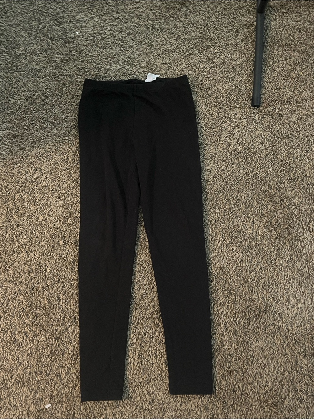 Girls’ black High-Waisted Leggings